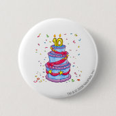 Badge Rond 5 Cm Gâteau d'anniversaire (Devant)