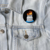 Badge Rond 5 Cm Gâteau d'anniversaire flamand (En situation)