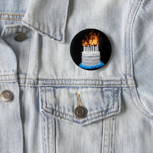 Badge Rond 5 Cm Gâteau d'anniversaire flamand (En situation)