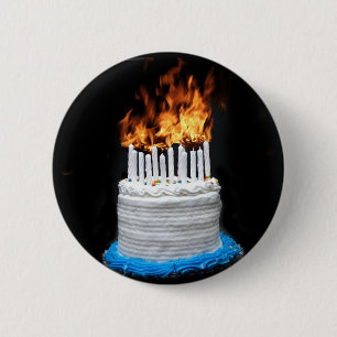 Badge Rond 5 Cm Gâteau d'anniversaire flamand