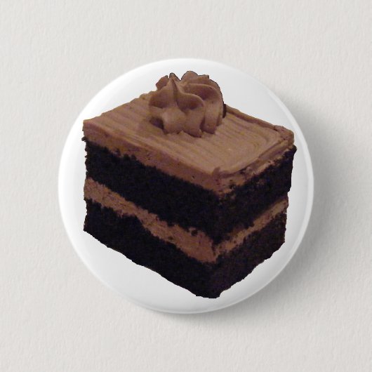 Badge Rond 5 Cm Gâteau de chocolat (Devant)