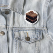 Badge Rond 5 Cm Gâteau de chocolat (En situation)