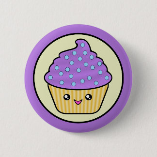 Badge Rond 5 Cm Gâteau de Cuppy de petit gâteau de Kawaii