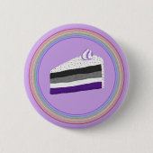 Badge Rond 5 Cm Gâteau de fierté d'as (Devant)