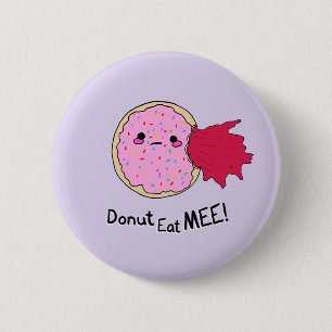 Badge Rond 5 Cm Gâteau Donut Kawaii Jam Mange-Moi