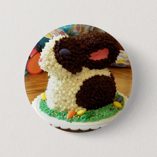 Badge Rond 5 Cm Gâteau II de lapin (Devant)