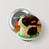 Badge Rond 5 Cm Gâteau II de lapin (Devant & derrière)