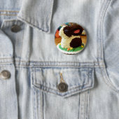 Badge Rond 5 Cm Gâteau II de lapin (En situation)