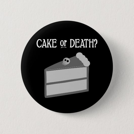 Badge Rond 5 Cm Gâteau ou mort ? (Devant)