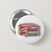Badge Rond 5 Cm Gâteau PAN (Devant & derrière)