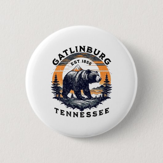 Badge Rond 5 Cm Gatlinburg (Devant)