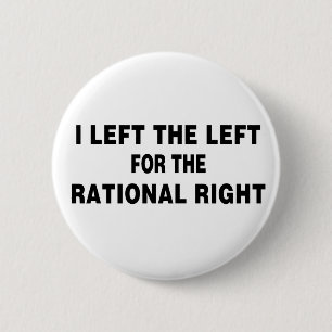 Badge Rond 5 Cm Gauche Pour La Rationnelle Droite