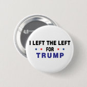 Badge Rond 5 Cm Gauche Pour Trump (Devant & derrière)