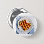 Badge Rond 5 Cm Gaufre du Texas (Devant & derrière)