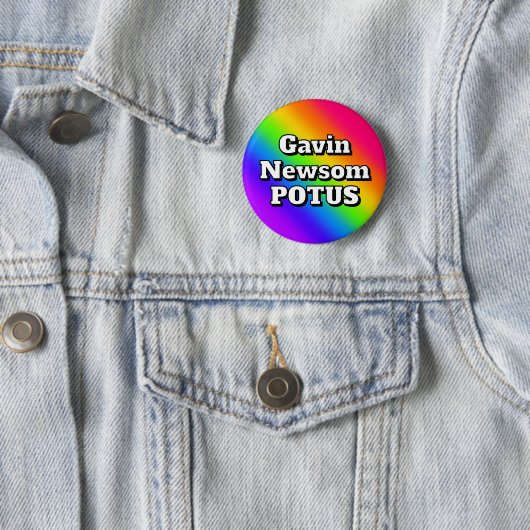 Badge Rond 5 Cm Gavin Newsom POTUS (En situation)