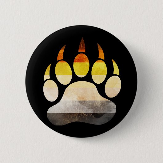 Badge Rond 5 Cm Gay Bear Paw (Devant)