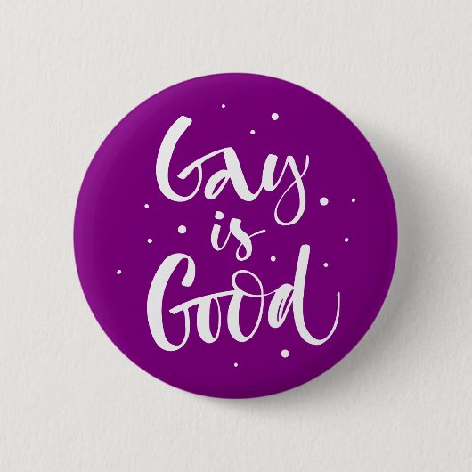 Badge Rond 5 Cm Gay est bon (Devant)