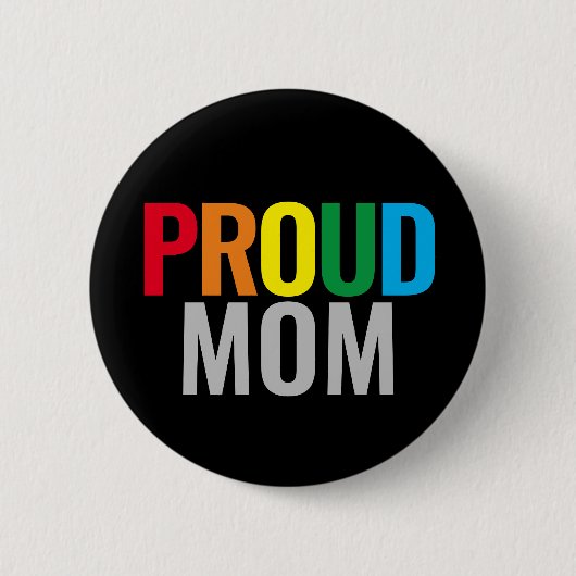 Badge Rond 5 Cm Gay Fier Maman (Devant)