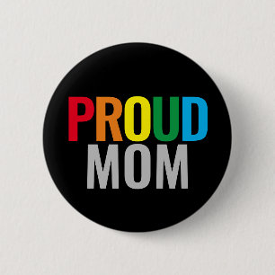 Badge Rond 5 Cm Gay Fier Maman