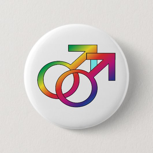 Badge Rond 5 Cm Gay pride (Devant)