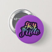Badge Rond 5 Cm Gay pride (Devant & derrière)