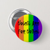 Badge Rond 5 Cm Gay pride (Devant & derrière)