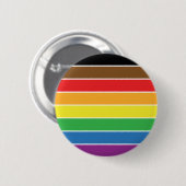 Badge Rond 5 Cm Gay pride - Drapeau Gay pride BLM - Arc-en-ciel (Devant & derrière)