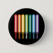 Badge Rond 5 Cm GAY PRIDE du drapeau LGBT (Devant)