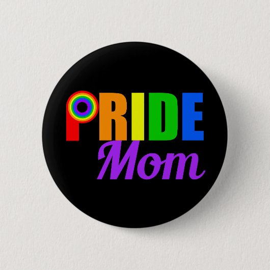 Badge Rond 5 Cm Gay Pride Mom (Devant)