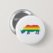 Badge Rond 5 Cm Gay-Pride-Rhino (Devant & derrière)