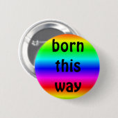 Badge Rond 5 Cm gay pride : soutenu de cette façon (Devant & derrière)