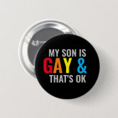 Badge Rond 5 Cm Gay Son (Devant & derrière)