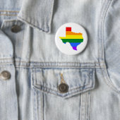 Badge Rond 5 Cm Gay | Texas Rainbow (En situation)