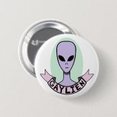 Badge Rond 5 Cm Gaylien [PIN] (Devant & derrière)
