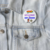 Badge Rond 5 Cm Gays et lesbiennes pour Johnson (En situation)