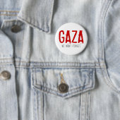 BADGE ROND 5 CM GAZA, GUERRE DE 2008-2009 (En situation)