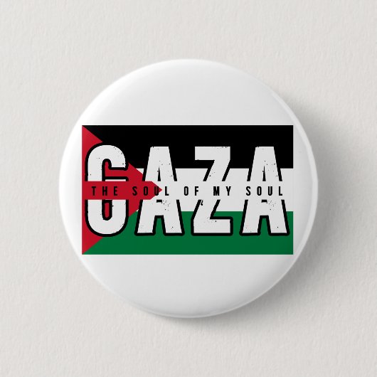Badge Rond 5 Cm GAZA L'âme de mon âme (Devant)