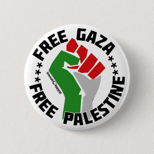 Badge Rond 5 Cm gaza libre palestine