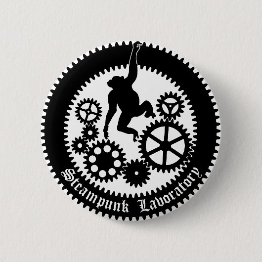 Badge Rond 5 Cm gear monkey 2 (Devant)