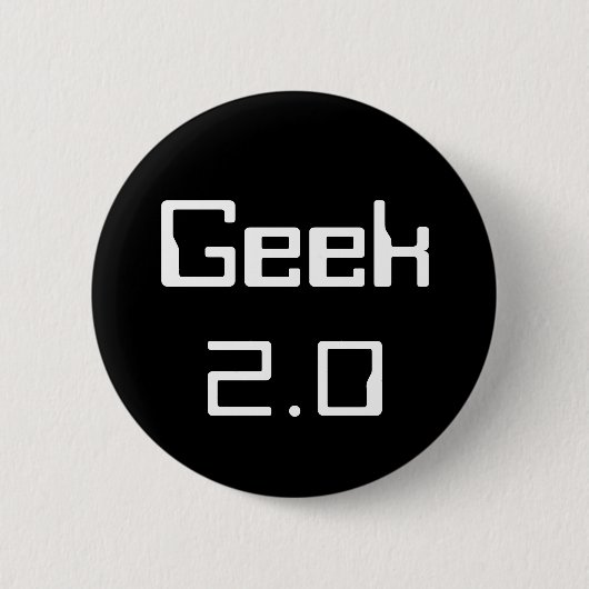 Badge Rond 5 Cm Geek 2,0 (Devant)
