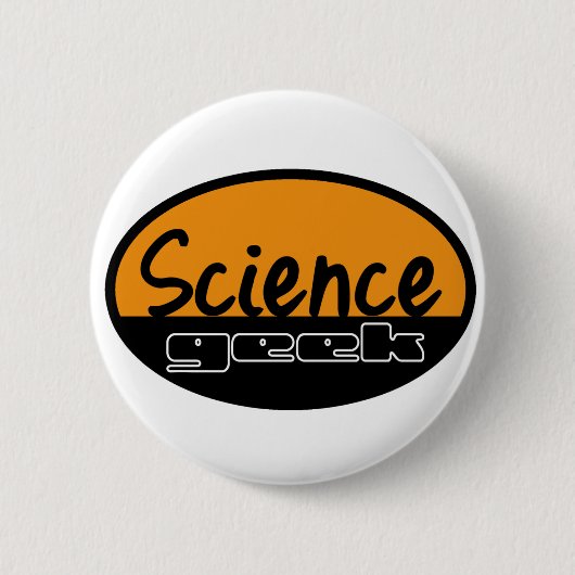 Badge Rond 5 Cm Geek de la Science (Devant)