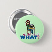 Badge Rond 5 Cm Geek informatique - Léger (Devant & derrière)