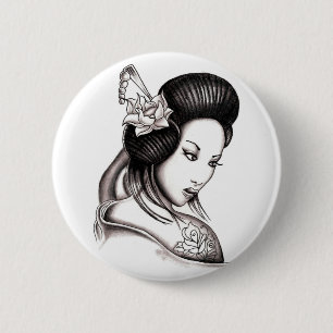 Badge Rond 5 Cm geisha