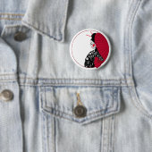 Badge Rond 5 Cm Geisha (En situation)