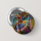 BADGE ROND 5 CM GEISHA (Devant & derrière)