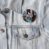 Badge Rond 5 Cm Geisha (En situation)