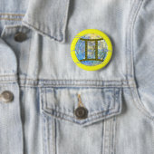 Badge Rond 5 Cm Gémeaux (En situation)