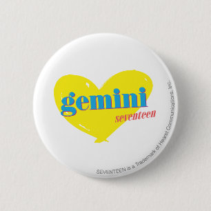 Badge Rond 5 Cm Gémeaux 3