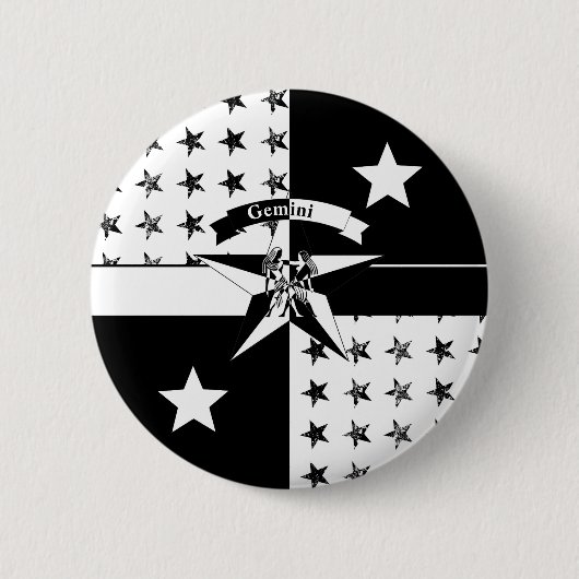 Badge Rond 5 Cm Gemini (Devant)