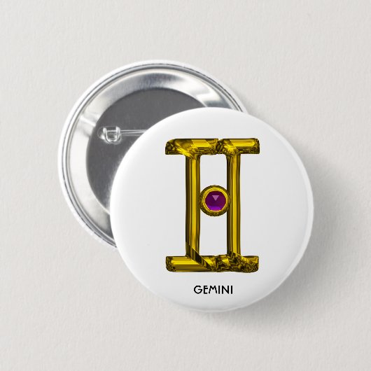 BADGE ROND 5 CM GEMINI (Devant & derrière)